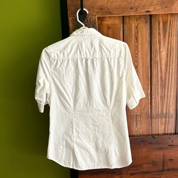 American Eagle Women’s Short-Sleeve Button-Up Shirt - Picture 11 of 11